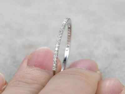 1Ct Lab Created Moissanite Half Eternity Wedding Band Ring 14k White Gold Plated