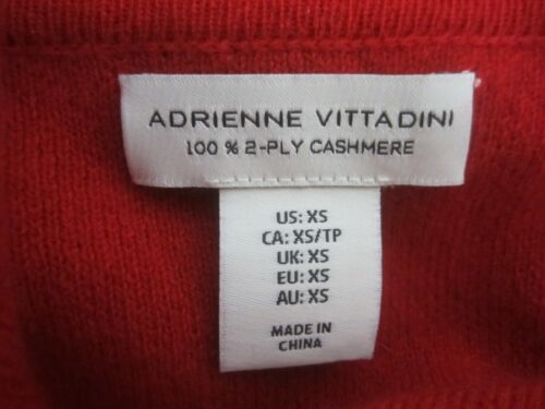 Adrienne Vittadini Womens XS Red Shawl Collared 2 Ply Cashmere Sweater Jacket - Picture 5 of 16
