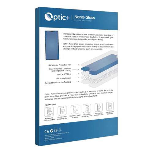 Optic+ Nano Glass Screen Protector for Zebra TC22 - Picture 2 of 3