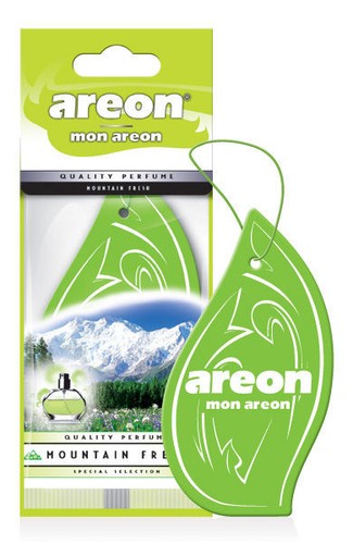 areon mon car air freshener, scent montain fresh