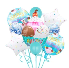 Lovely Ice Cream Balloon Set Sundae Sweets Birthday Party Event Decoration