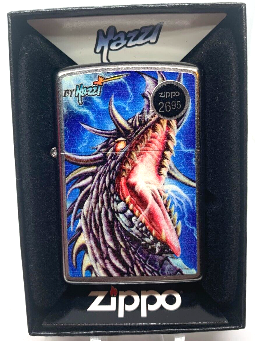 Zippo ブラックスワロフスキー ドラゴン ZIPPO ライター 龍 2面メタル スワロフスキー ドラゴン ジッポ