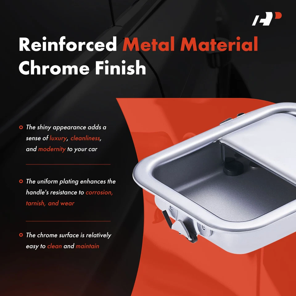 Manija de puerta interior cromada delantera derecha para Volvo WAH 1996-2002 WC WG WH WX WI Foto 4 de 4