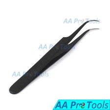 AA Pro: Black Extensions Tweezers Curved Individual Eyelash