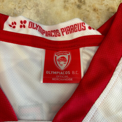 Camiseta de baloncesto Olympiacos 2011-12 visitante Printezis #15 OSFP camiseta para hombre nueva - Imagen 3 de 5