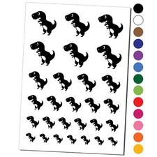 Cute Tyrannosaurus Rex Dinosaur Temporary Tattoo Water Resistant Set