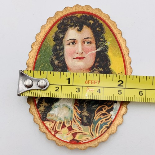 Upper Ten Cigar Box Label Full Color Tobacco Lithograph Embossed Vintage - Picture 11 of 12
