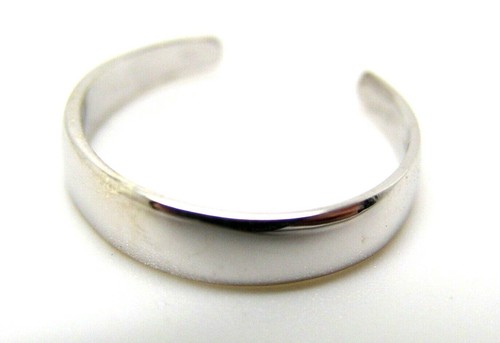 Kaedesigns New Genuine Solid 925 Sterling Silver Plain Toe Ring - Free post - Picture 7 of 12