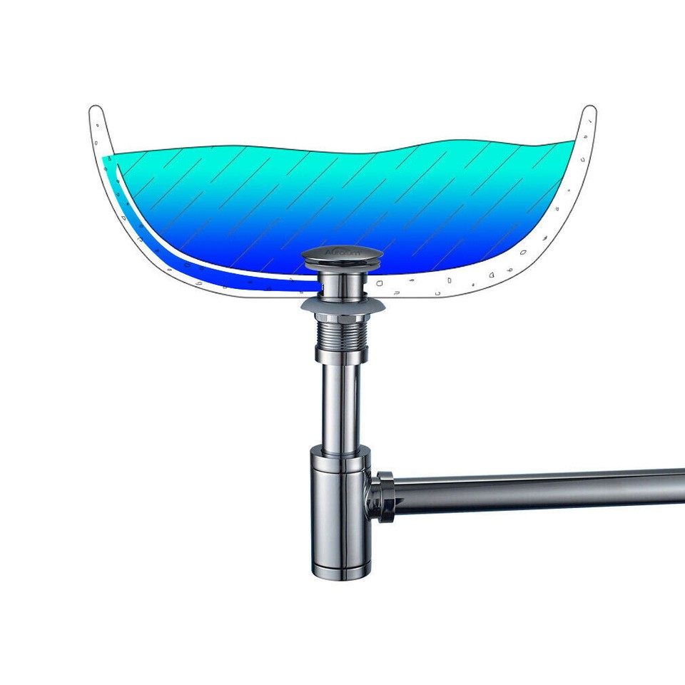 Garniture De Vidage Automatique Pour évier De Cuisine - Siphon Pop-up - Noir Mat - Brenor