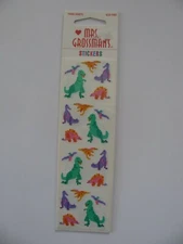 Mrs. Grossman Stickers MICRO DINOSAURS 3 Sheets NIP 