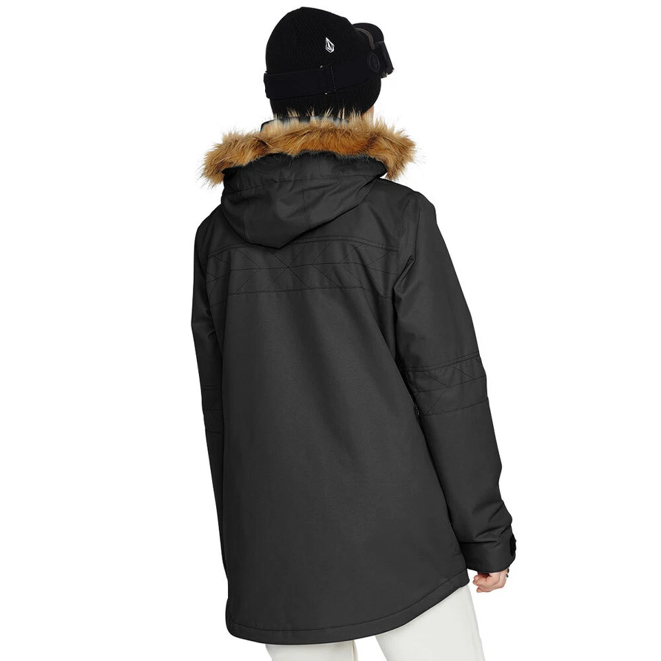 Volcom Fawn Insulated Jacke Damen-Schneejacke Snowboardjacke Skijacke Schwarz - Bild 2 von 4