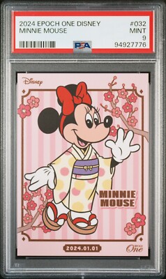 PSA9 2024 EPOCH ONE DISNEY #032 MINNIE MOUSE Limited Edition of