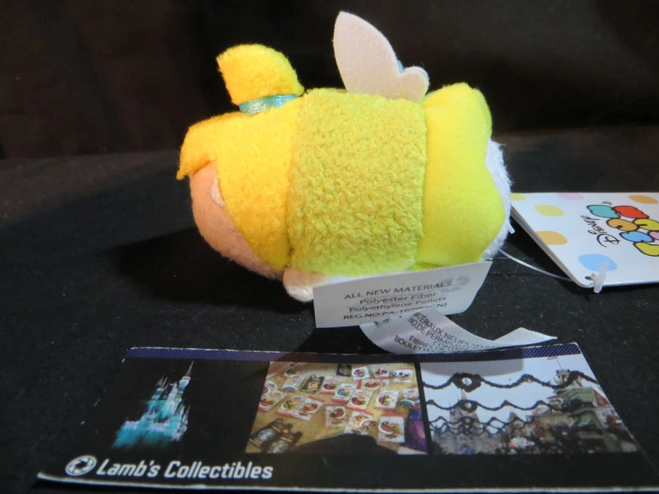 Disney Store Authentic USA Tinker Bell Tsum Tsum Peter Pan 3.5" mini plush toy - Image 3 of 4