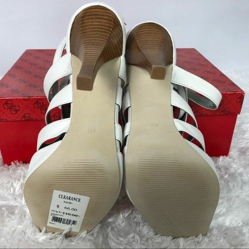 Guess White Peep Toe High Heels - Picture 4 of 5