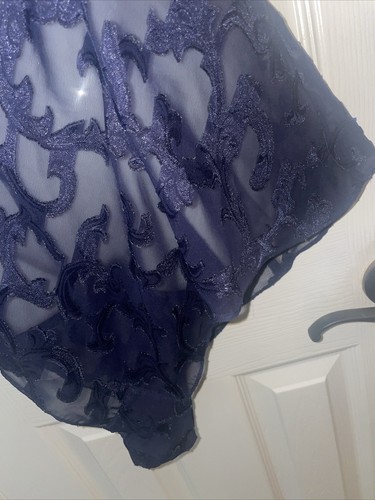 Victorias Secret L Teddy Hi Cut FLUTTER Leg Nightie Babydoll Bodysuit Burn Out - Picture 6 of 11
