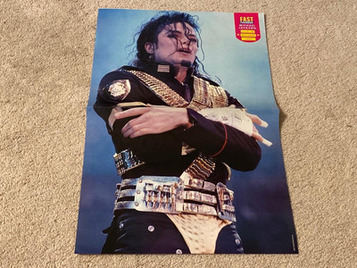 Michael Jackson Take That teen magazine poster clipping foldout Fast Forward 92