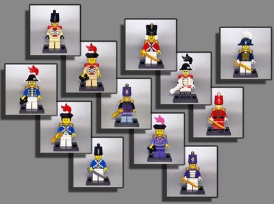 LEGO  Figuren - Piraten Rotröcke Blauröcke Generalstab Offizier Imperial Guards