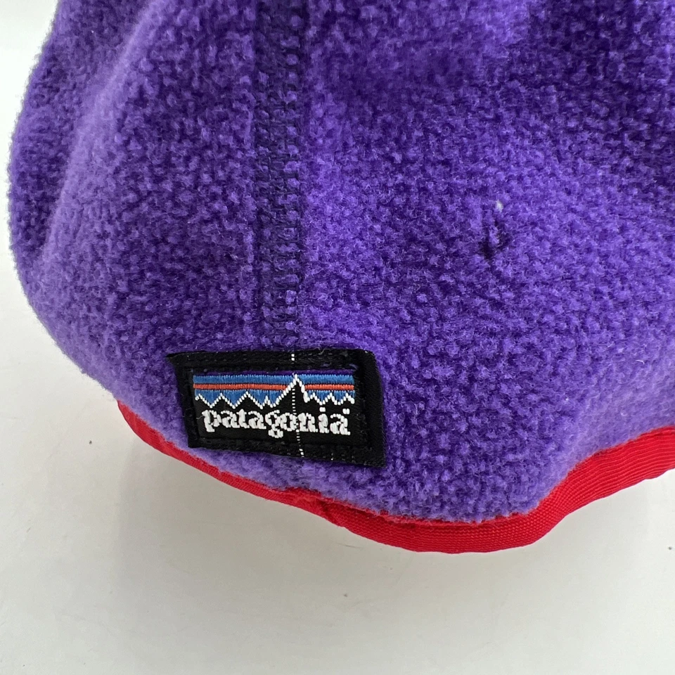 Vintage PATAGONIA Unisex Purple Red Fleece Neck Warmer Gaiter Mask One Size - Image 2 of 4