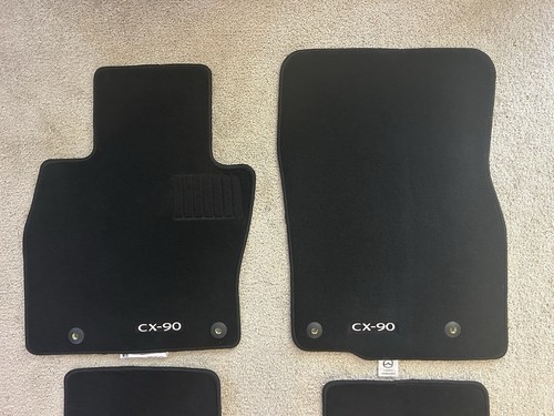 2024-2025 Mazda CX-90 7pc OEM Black Carpet Floor Mat Set - Picture 2 of 5