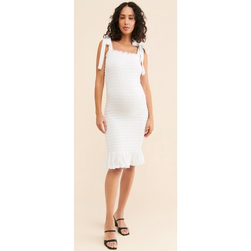 Nothing Fits But Maternity Eiji Dress White