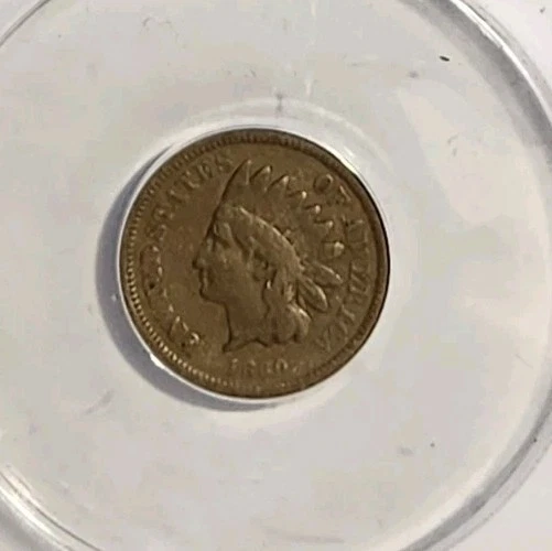 1860 Indian Head Cent, graded VG 10  Anacs - Image 2 of 4