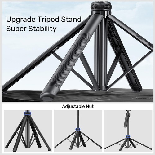 Auto Face Tracking Selfie Stick Tripod for iPhone with Light,360 Rotation Tha... - Photo 3 sur 7