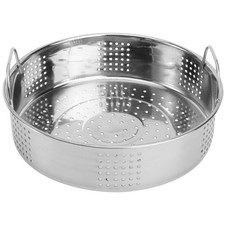 Food Steamer Basket Stainless Steel 23 cm Kitchen Steamer Grid with Handles