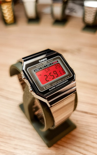 Full Red – Modified Watch Based on Casio A700 Slim Digital Red Display Valentine - Picture 7 of 11