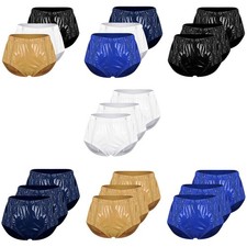 3 Pcs Diaper Cover Adult Waterproof Anti-Leak Side Zipper Incontinence Underwear