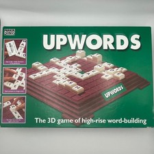 Vintage Parker Upwords Board Game Complete 3D Word Stacking Family Game