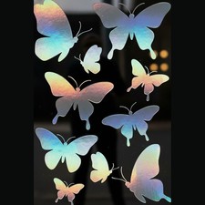 Silver Holographic Butterfly Car Window Vinyl Decal Sticker Aesthetic Silver Holographic Butterfly Car Window Vinyl Decal Sticker Aesthetic