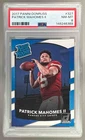 148246389 Patrick Mahomes II 2017 Panini Donruss #327 RC Rated Rookie PSA 8