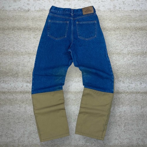 Vintage Redhead Jeans Canvas Double Knees Baggy Wide Medium Wash Youth 14 Y2K