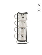 WAY TO CELEBRATE HALLOWEEN GHOST ESPRESSO MUG STACK 4oz