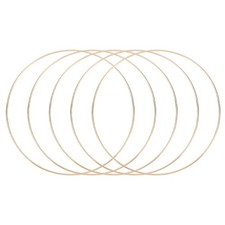 5 Pcs Dream Catcher Rings,12 Inch Macrame Hoops Ring,Gold