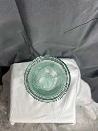 Green Glass Carafe 1000 ml Made In Italy Approx 11 “ Tall Wine Juice - Picture 3 of 5