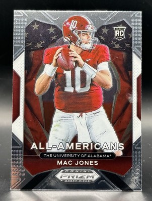 2021 Panini Prizm Draft #183 Mac Jones All Americans rookie card Patriots