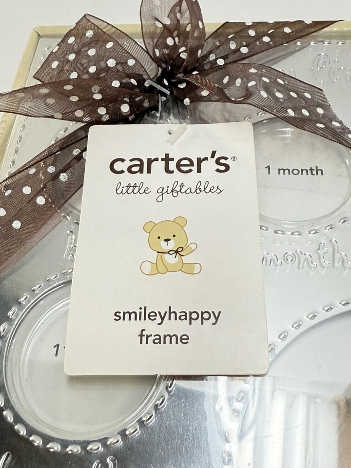 Carter's Little Giftables My First Year Baby Photo Frame Silver Keepsake Gift Bo - Image 3 of 4