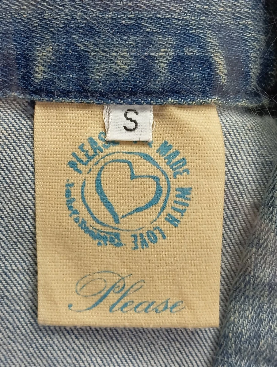 Please Jeanswesten blau Größe 36