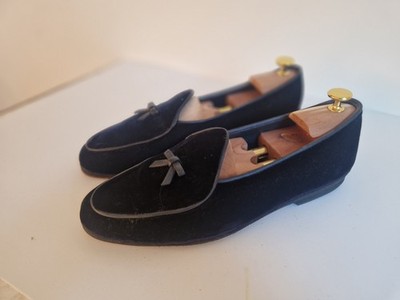 Rubinacci Blue Midnight Velvet Marphy Loafer UK9 US10 EUR43