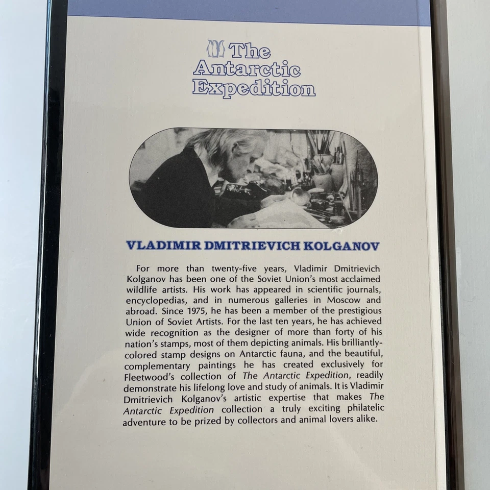 1978 Fleetwood Stamp Portfolio ~ USSR ~ The Antarctic Expedition - Image 2 of 4