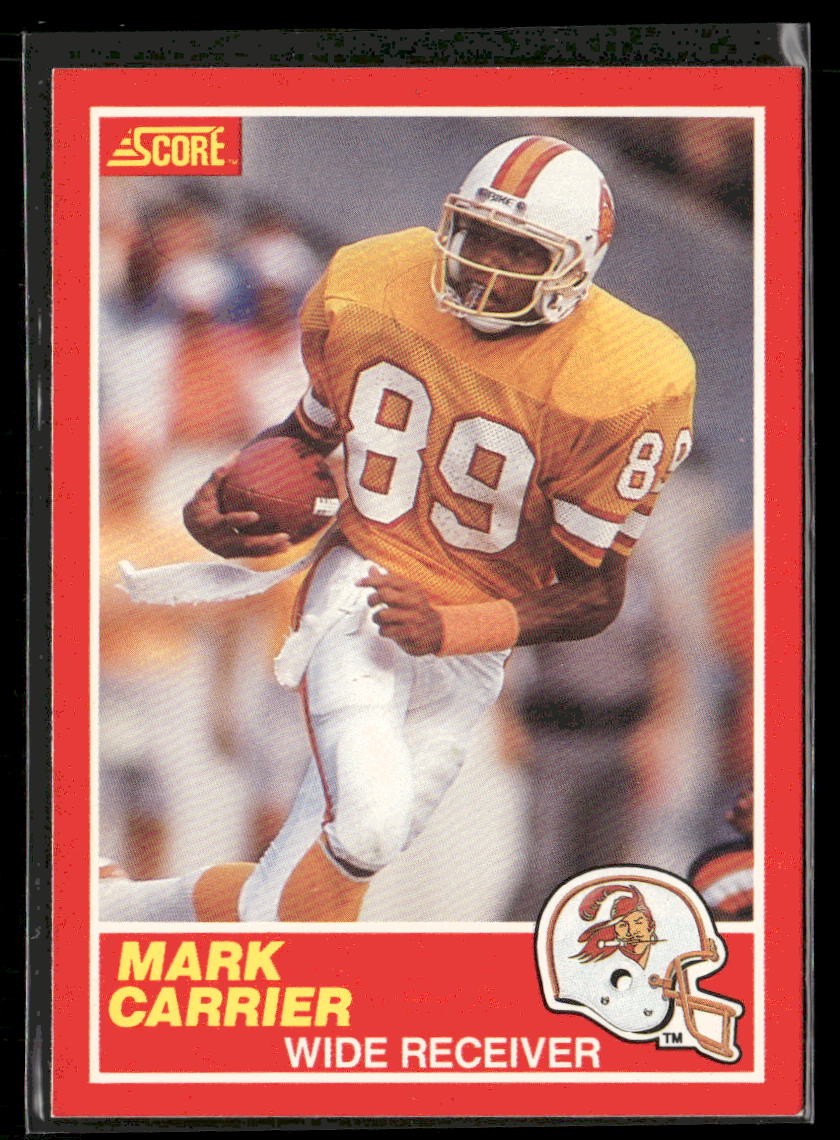 1989 Score Mark Carrier RC #188b Tampa Bay Buccaneers