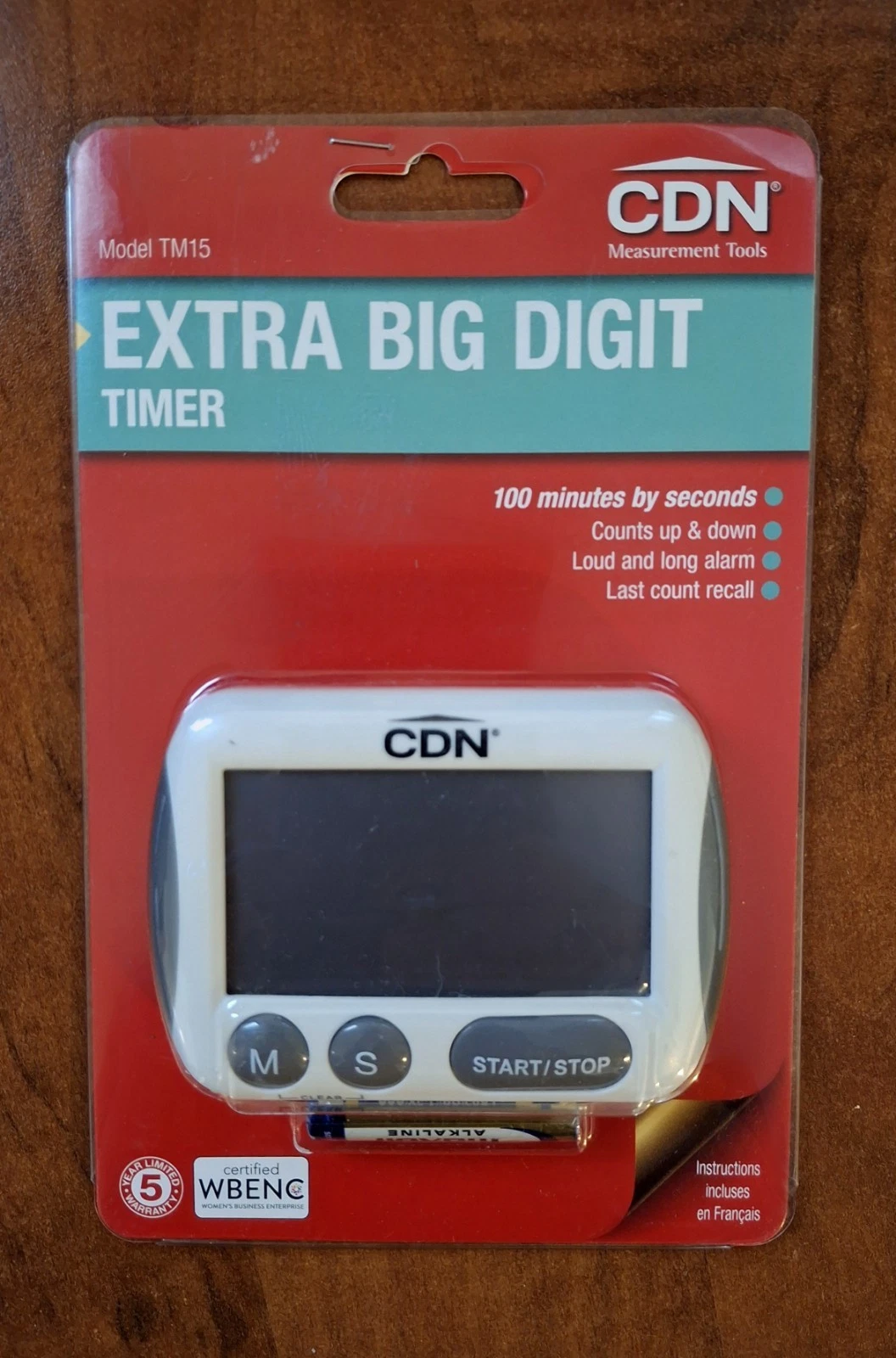 CDN Extra Big Digit Digital Timer - TM15