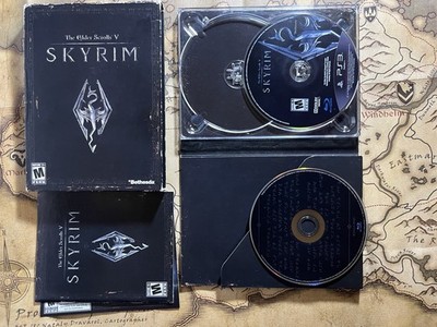 THE ELDER SCROLLS V SKYRIM (PS3) COLLECTOR S EDITION W/ MAP MANUAL & BONUS DISC