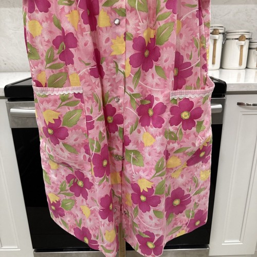 Vintage Ashley Taylor Housecoat Sleepwear Robe Moo Moo Size S Snaps Grannycore - Picture 3 of 7