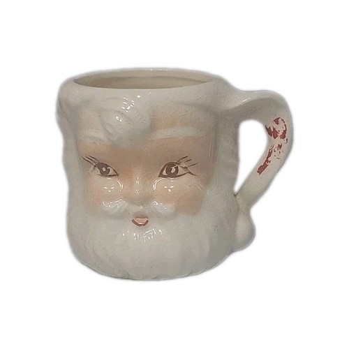 Vintage 1950’s Winking Santa Mug Japan MCM Smiling Cups Christmas Lot - Picture 5 of 9