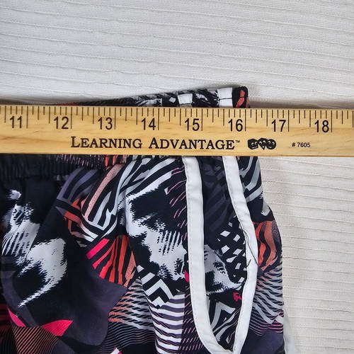 Calvin Klein Performance Damen Large Laufshorts Abstract Print Schwarz Pink - Bild 4 von 8