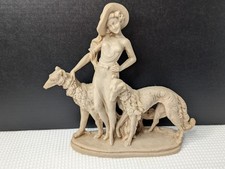 Vintage Art Deco Sculpture Lady With Russian ...