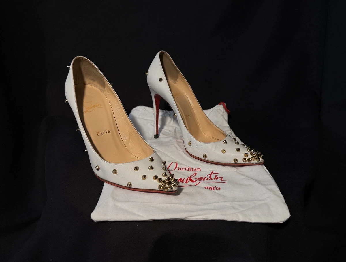 Christian Louboutin Women's White Spikes for sale | eBay