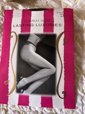 Vintage Victoria s Secret Lasting Luxuries Sheer Pantyhose Jet Black Small